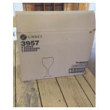 Box of Libbey Teardrop Wine Glasses