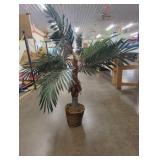Potted Artificial Palm Plant