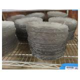 Vintage Textured Glass Plate Set