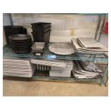 Assorted Serving Trays and Bins Collection