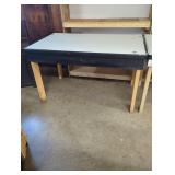 Set of Two Wooden Utility Tables