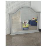 Arched Gray Wall Mirror