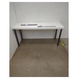 Modern White Table with Black Legs