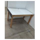 Sturdy Work Table with White Top