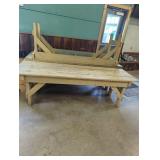 3 wooden tables