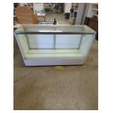 Glass Display Case with Sliding Doors