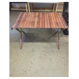 Foldable Wooden Slatted Table