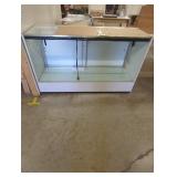 Glass Display Case with Storage