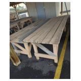 2 Market tables lot.