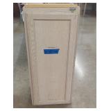 Light Wood Cabinet with Hinged Door