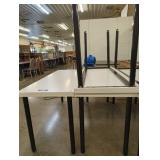 3 White and Black Tables