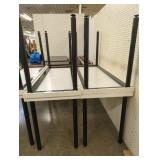 4 White and Black Tables