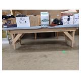 Large Cream Colored Wooden Table