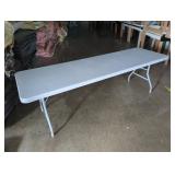 Folding Utility Table with Metal Frame