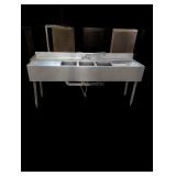 Commercial Triple Basin Stainless Steel Sink