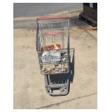 Shopping cart with contents inside included.
