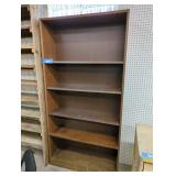 Wooden Bookshelf with Adjustable Shelves