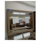 Ribbed Frame Large Wall Mirror