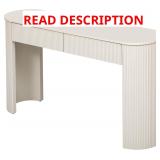 Fluted Console Table with 2 Drawers