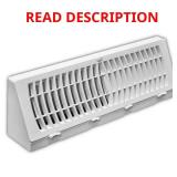 (6) 15 in. 3-Way Baseboard Diffuser White