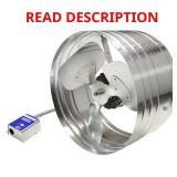 1450 CFM Silver Electric Gable Attic Fan & GABLE
