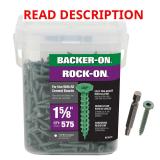Backer-On Rock-On No. 9 Cement Board Screws