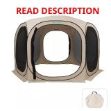 Beige 10x10 Portable Camping Canopy Tent