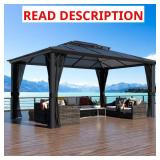 (BOX 3 OF 3) Aluminum Gazebo with Polycarbonate R