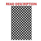 4 ft. x 8 ft. Black Vinyl Lattice Panel