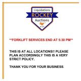 FORKLIFT ENDS AT 5:30PM SLIDE ONLY