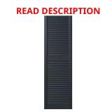 15x63 in Louvered PP Shutter Pair, Dark Spruce