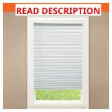 White Cordless Vinyl Blinds 1" Slats 42W x 48L