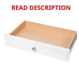 4 in. H x 24 in. W White Wood Drawer
