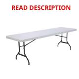 Lifetime 8 ft White Granite Folding Table