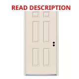 32x80in Left Hand Door, Steel Front