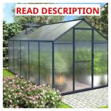 6 ft W x 10 ft D Polycarbonate Greenhouse Kit