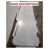 Skid of white shaker doors
