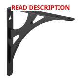 8 in. Black Contempo Steel Shelf Bracket