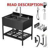 Freestanding Sink, Black
