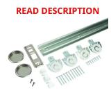 72 in. Steel Sliding Door Set