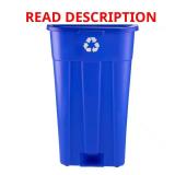 45-Gal Blue Trash Can w Wheels