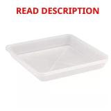 11 in. Square Heavy-Duty Plastic Planter Saucer