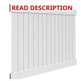 Veranda 6 ft x 8 ft White Privacy Fence Panel Kit