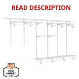 5 ft. - 8 ft. Heavy Duty Closet Organizer Kit