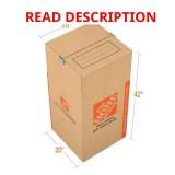 (3) Wardrobe Moving Box with Metal Bar 20x20x42