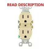 15 Amp 125 V Duplex Outlet Ivory 1-Pack 5320-I