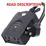 Photocell Timer, Dusk-to-Dawn, 2-Outlets