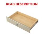 4 in. H x 24 in. W Gray Wood Drawer