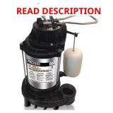 1/2 HP Stainless Steel Dual Suction Sump Pump