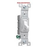 Legrand 15-Amp Single-Pole Toggle Switch, White